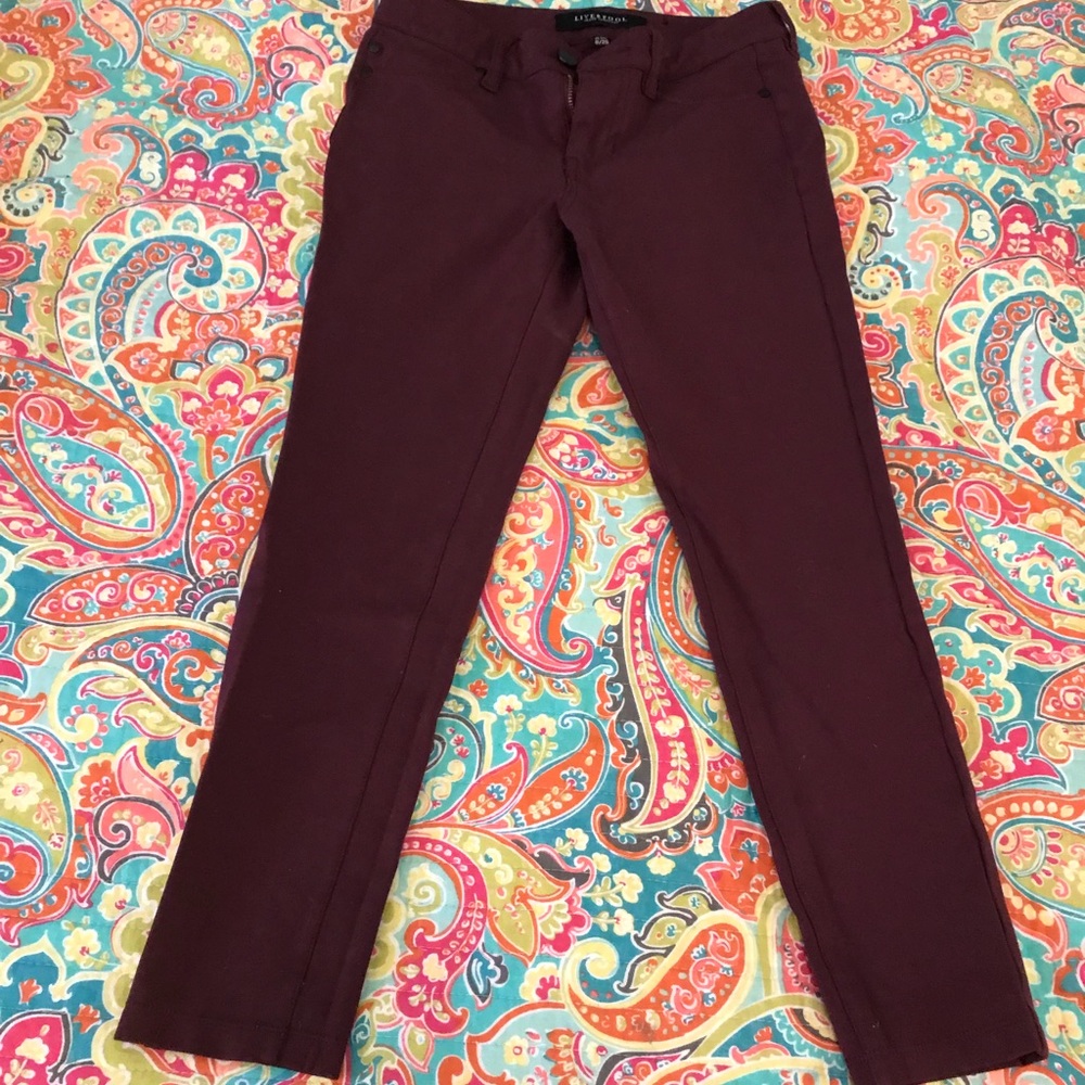 Maroon Stretchy Pants